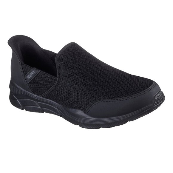 Skechers Men's Equalizer Hands Free Swift Fit Slip-On Sneaker - Size 10.5 Black - Picture 1 of 6